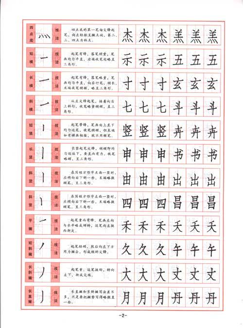 钢笔仿宋字帖/常用5500字